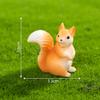 Moss micro landscape creative cute little squirrel gardening landscape animal DIY decoration accessories mini ornaments