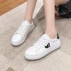 Love Little White Shoes Spring Leather Flat Bottom Casual Board Shoes Commuter Student Sports Shoes Women