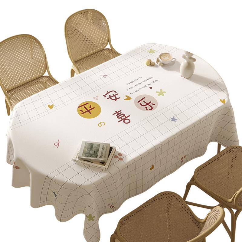 Small Fresh Internet Celebrity Tablecloth Waterproof, Oil-Proof And Scalding Leave-In Cartoon Dining Table Cloth Tablecloth Coffee Table Cloth