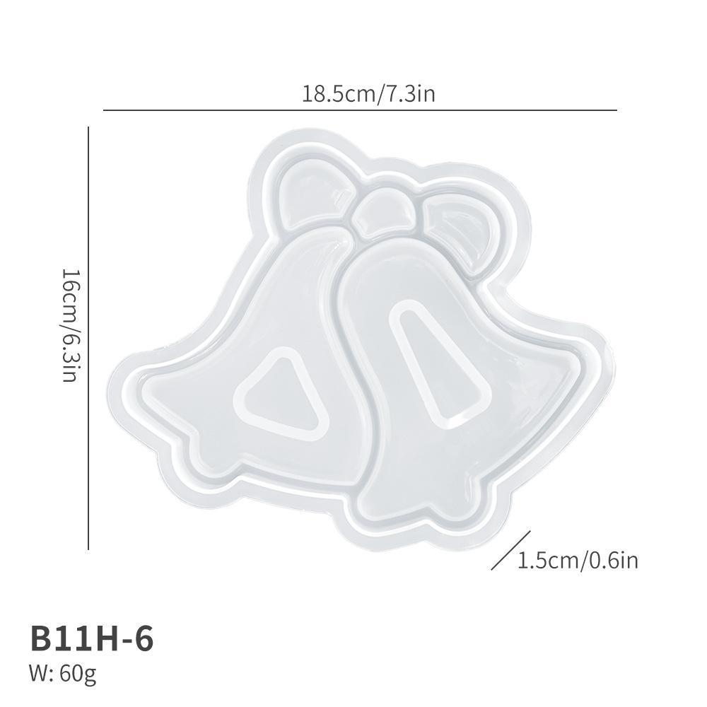 Christmas Tray Silicone Molds Concrete Fruit Pallet Resin Mold Trinket Dish Plaster Mold Xmas Tree House Cement Mold Elk Mould