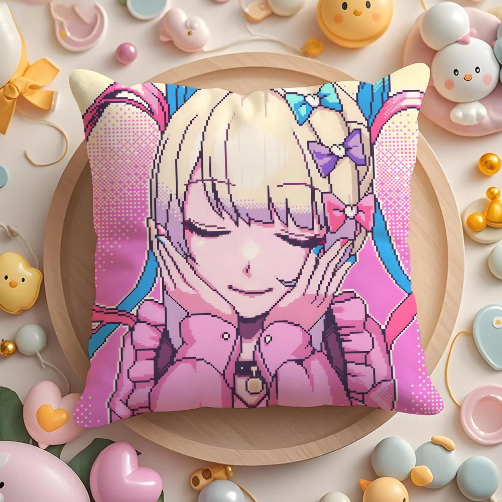 Cute NEEDY GIRL OVERDOSE Cushion Cover Home & Car Multi-Scene Pillow Cover - Reversible, Soft & Durable for Daily Use
