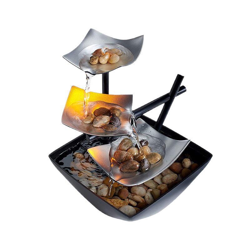 Desktop Rockery Waterfall Fountain for Home, Bedroom, or Living Room Decor