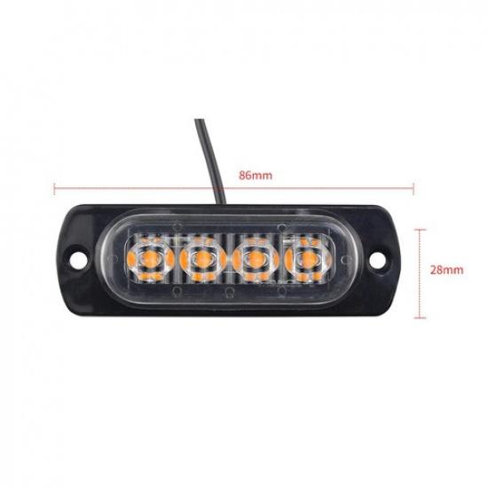 Direct Replacement 4 LED Light for Trucks and Trailers No Tools Needed