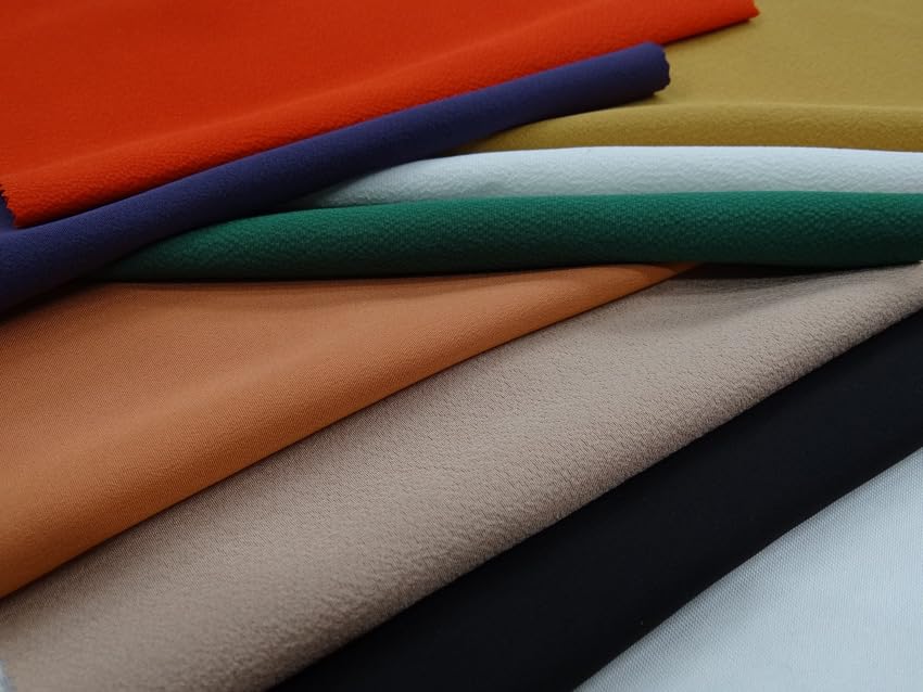 Set of 8 plain Tango Chirimen silk kimono 25cm x perfect for creating hanging scraps, 37cm, dolls.