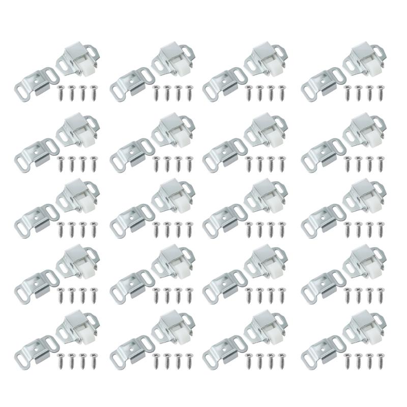 

20Pcs Quiet Roller Latches Zincs Alloys Mailbox Replacement Roller Catches Latches for Mailbox Door Cabinet Closing Closures 1