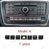 Air Conditioner Button Stickers for Mercedes Benz GLA X156 CLA C117 A Class B Class W176 2013-2017 Car Interior Accessories
