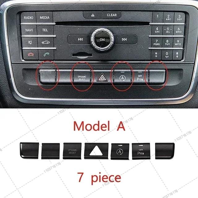 Air Conditioner Button Stickers for Mercedes Benz GLA X156 CLA C117 A Class B Class W176 2013-2017 Car Interior Accessories