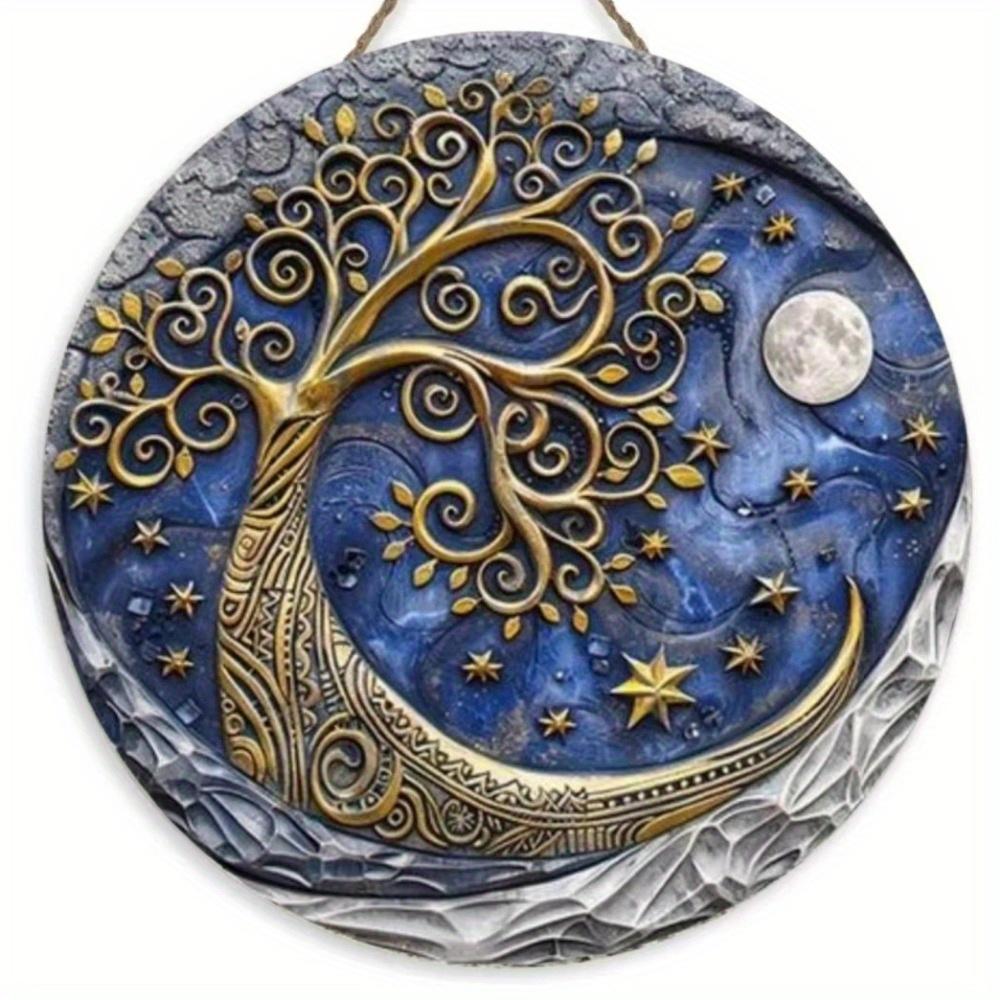 

1 шт. 2d плоский круглый деревянный знак - 20 см, старинный стиль и красивое художественное украшение подарок, подходит для отеля, бара, клуба, домашнего настенного украшения 20cm*20cm