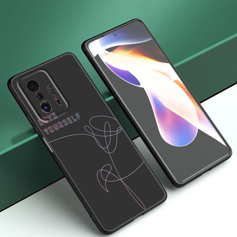 

Love Yourself Art черный силиконовый чехол для телефона Xiaomi Mi 9 SE 8 10T 11 12 13 Lite 9T 11T 12S 12T 13T 14 Pro 5G NE 11i 12X Xiaomi 11T Pro 5G