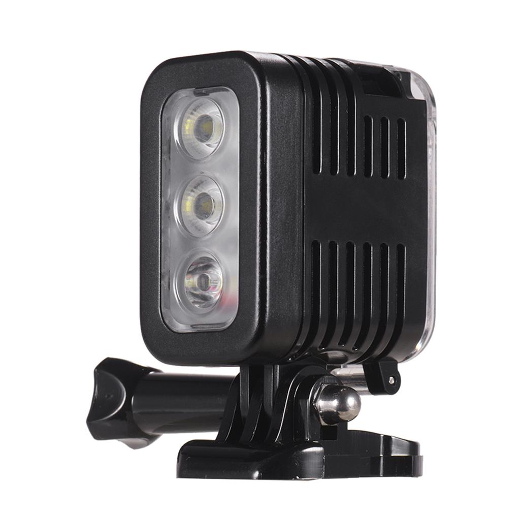 Waterproof LED Video Light Diving Light 5500 6000K 300Lux Underwater 30m Wide Angle Micro USB Charging for GoPro Hero 7