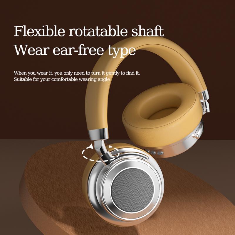 Headset CR-9 Metal Retro Wireless Bluetooth Headset 5.4 Sports Fashion Business Ear Music Headphones Long Battery Life