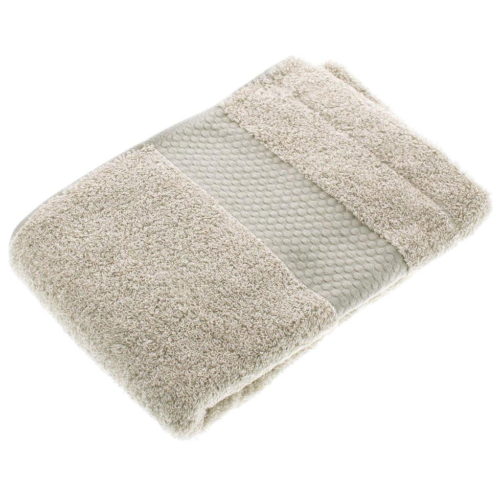 Tanaka Sangyo Mini Bath Towel Imabari Towel Menka Sprout Gray Beige 100 X 50 Cm Approx.