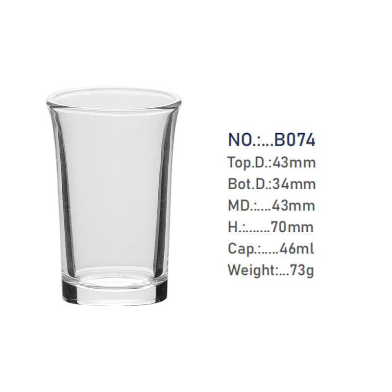 Skleněný kalíšek na Baijiu - Vysoký panák, Domácí barové potřeby