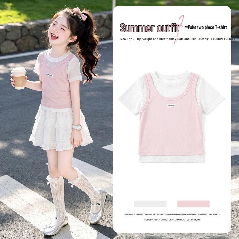 Moonkids Girls' Korean Style Summer Outfit Collection