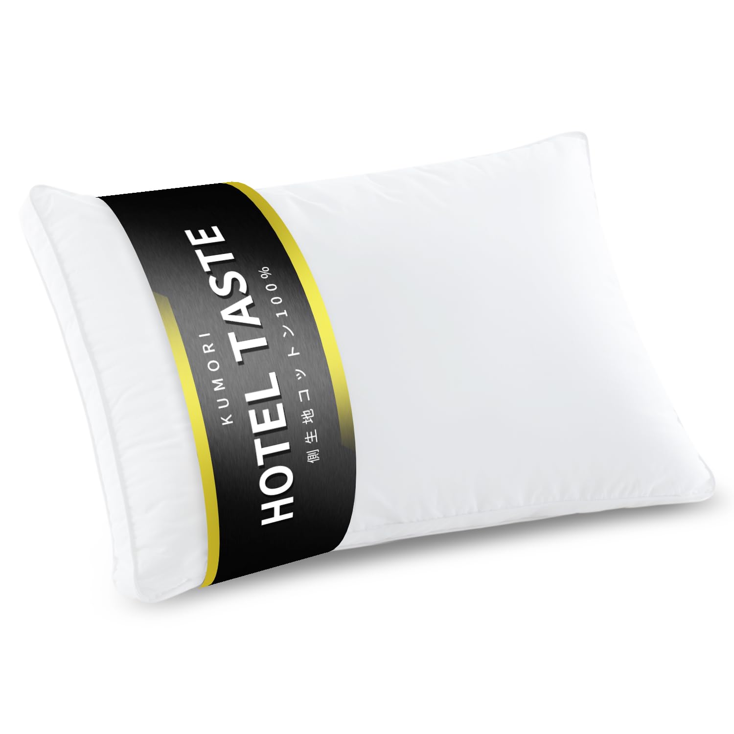 

Kumori Pillow, 100% Cotton, 43 x 63 cm, 1 Pair [HOTEL TASTE], High-Density Fabric, Effective Softness, Supports Restful Sleep, Gentle on Neck and