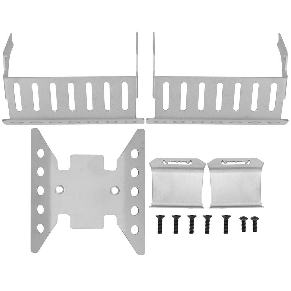 

Набір 5 шт. Захисні пластини осей з нержавіючої сталі Захист днища шасі для Axial SCX10 III AXI03007