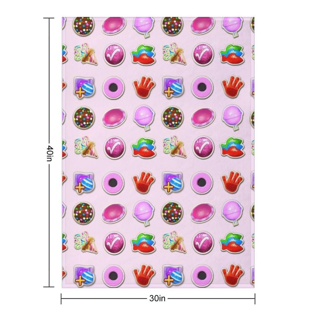 Booster Stash Candy Crush Throw Blanket Blankets Ands Manga Soft Plaid Summer Blankets