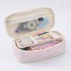 Large Capacity Pencil Case Canvas Storage Bag Cute Pen Box  Student Gift