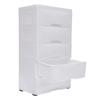 43.5x29x80cm Plastic Drawers Dresser Storage Cabinet Suitable for Bedrooms, Living Rooms, Studies,Beauty Stores