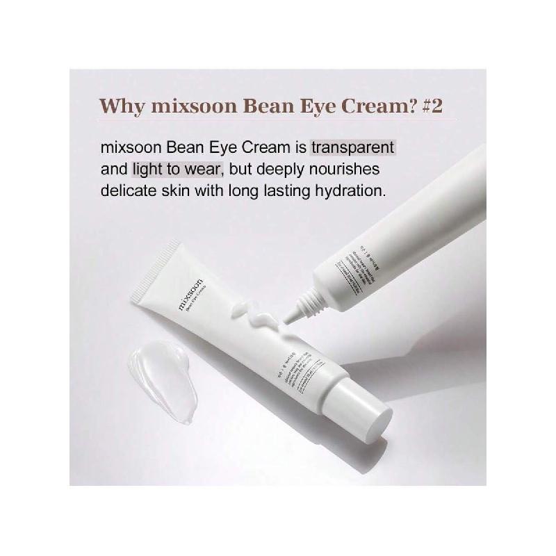Mixsoon Bean Eye Cream Moisturizer With Mild Soothing Beans Korean Skin Care  / 20ml