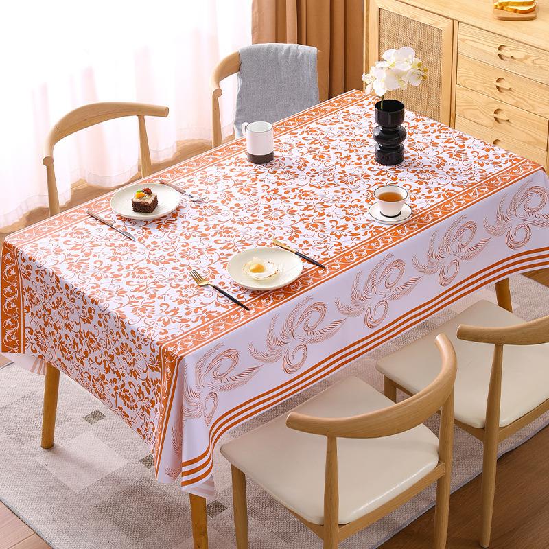 

Скандинавская минималистичная скатерть из ПВХ бежевого цвета Wish, водостойкая и маслостойкая скатерть для стола, чайная скатерть, ткань для кемпинга и ресторана 120*170cm