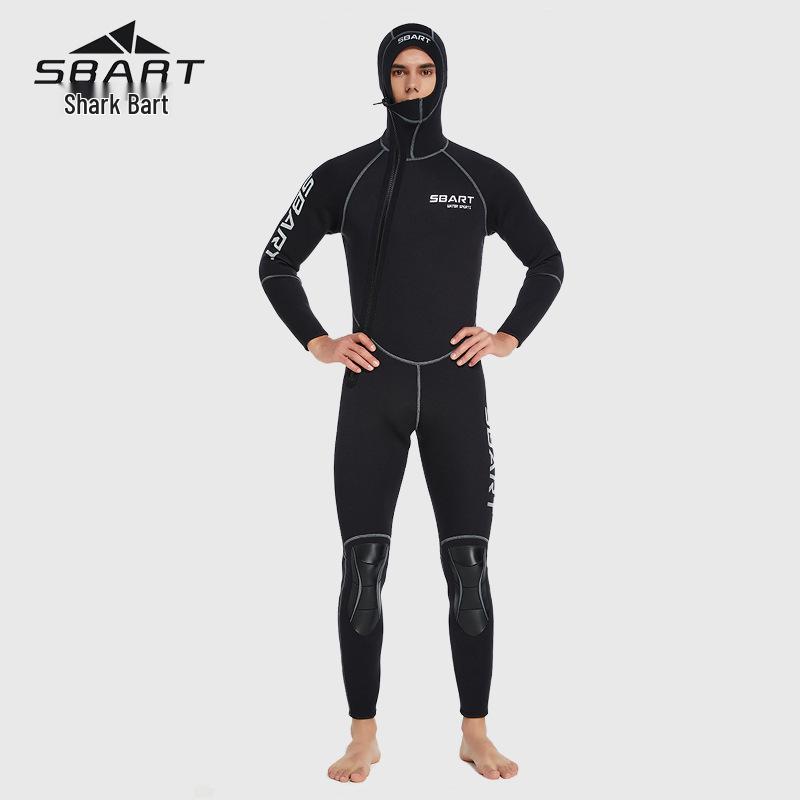 3MM Thick Hooded Wetsuit for Men & Women - Diving, Swimming, Surfing & Jellyfish Protection