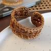 Bird Nest Shape Rattan Woven Bracelet Hand Ring Bohemian Braided Bracelet  Beach