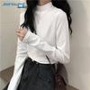Jeanswest Women's Fleece-Lined Semi-High Neck Thermal T-Shirt