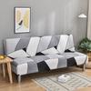 Stretch Futon Slipcover Armless Sofa Cover Furniture Protector Without Armrests Slipcover Soft with Elastic Bottom for Kids