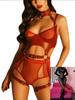 Sexy Bondage Lingerie Outfit Leather with Bodystockings  Adjustable Garter Full Body Harness Gothic Sex Product Erotic Set