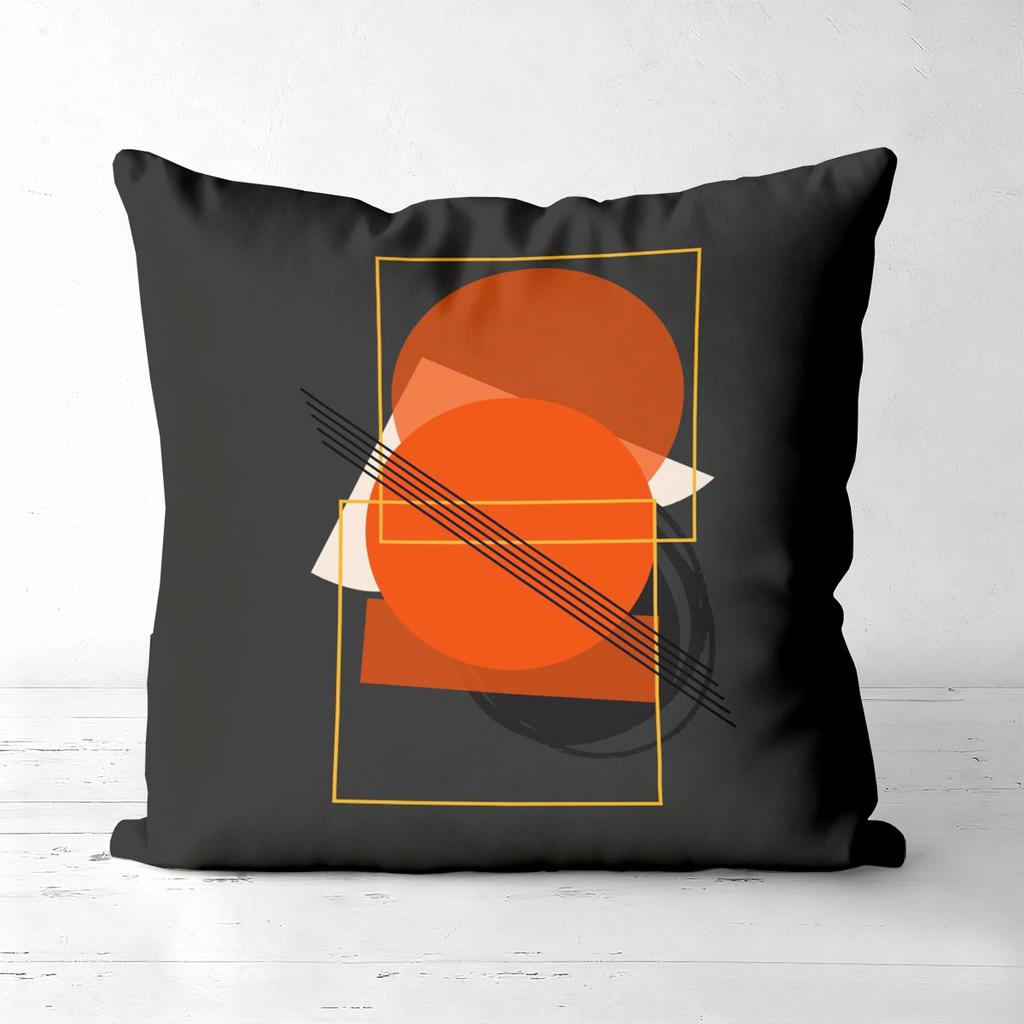 Modern Abstract Pattern Black Throw Pillow Cases Polyester pillowcase, sofa decorative cushion cov Headboard Pillow