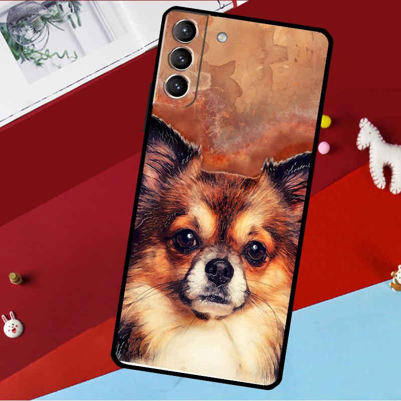 Cartoon Chihuahua Dog Funda For Samsung Galaxy S26 S25 S24 S21 S22 S20 Ultra S9 S10 Plus S23 FE S25 FE Phone Case