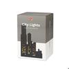 Serre-livres - Balvi - City Lights - Noir - Métal - Éclairé avec 10 LED
