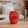 Makeup Brush Holder Modern Honeycomb Pen Holder, 3D Printed Hollow Design Multifunctional Container, Stylish Desk Organizer for Pencils Brushes And