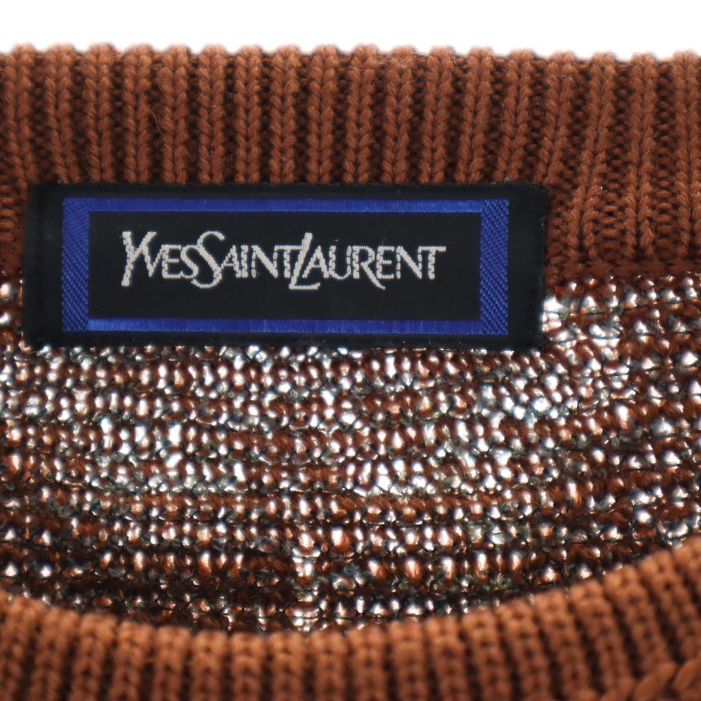 YVES SAINT LAURENT 90s Old Overall handle Long sleeve sweater M knit Men's Used