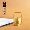 Pure Brass Gold Ornament: Small Decorative Water Bucket for Creative Office Decor