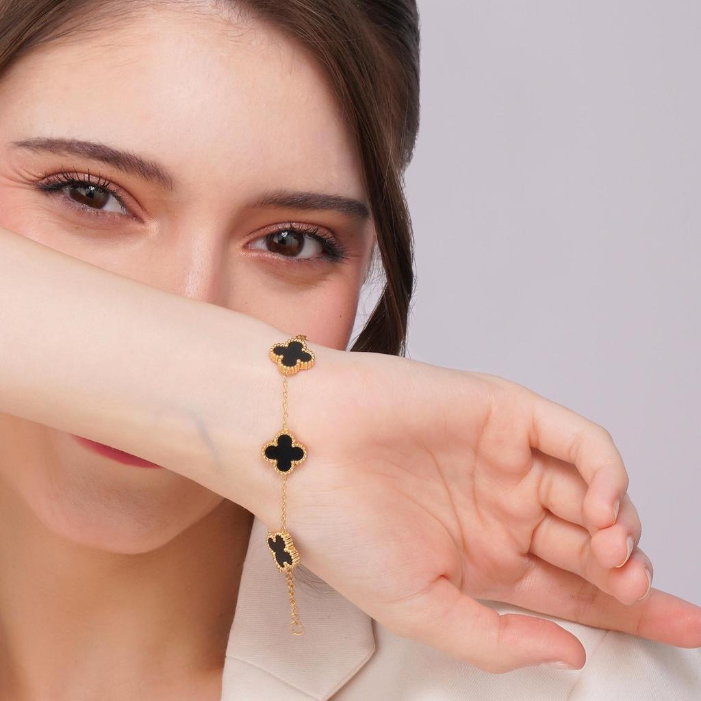 Bracelet for Women Stylish | Stainless Steel Bracelet for Woman | Aesthetic Accessories for Girls Chain Bracelet Gold