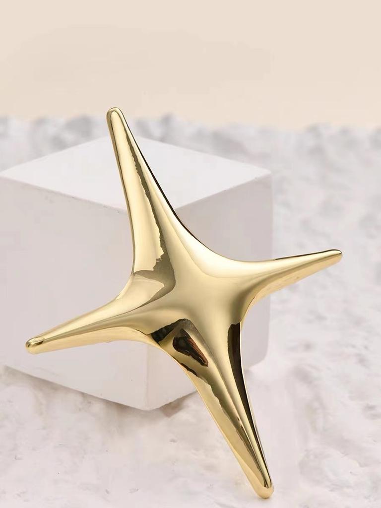 Personalità Colore Argento Acciaio Inossidabile Esagerato Grande Croce Set Spille per Donne Uomini Stile Goth Spilla a Stella Gioielli per Feste Rock