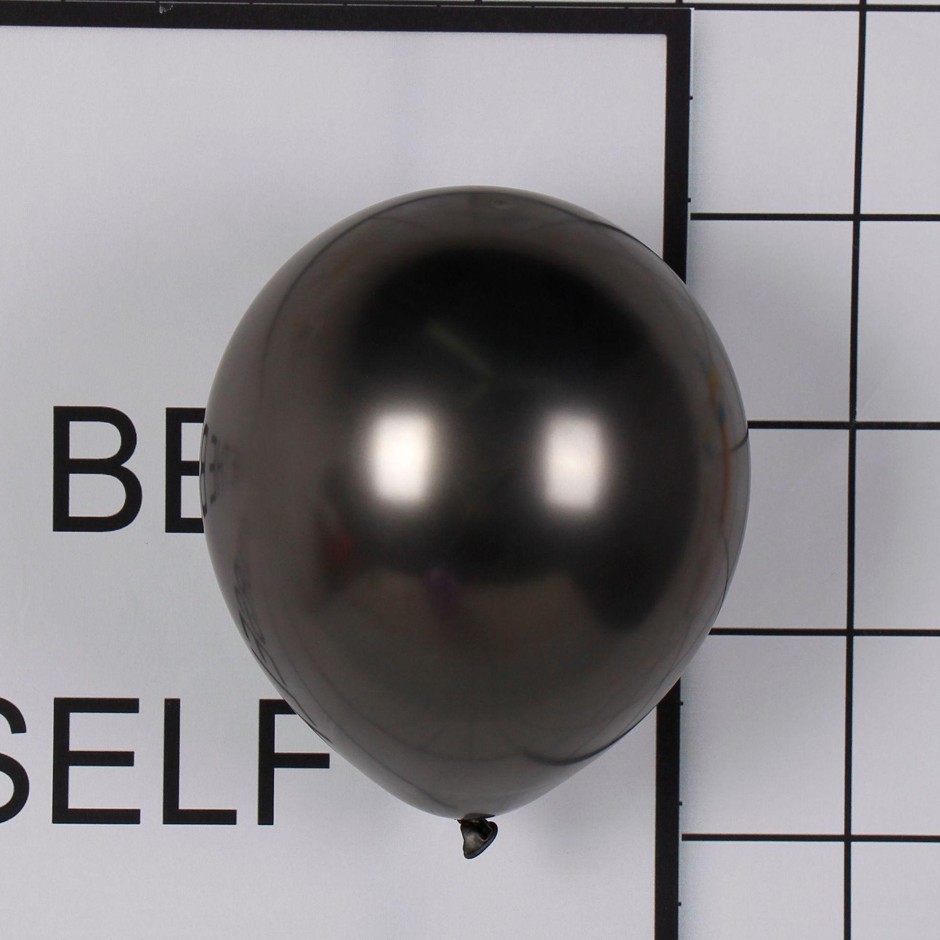 Thickened Metal Chrome Balloons: 5 , 10 , 12 , 18 - Perfect for Festive Fall and Christmas Party Decor!