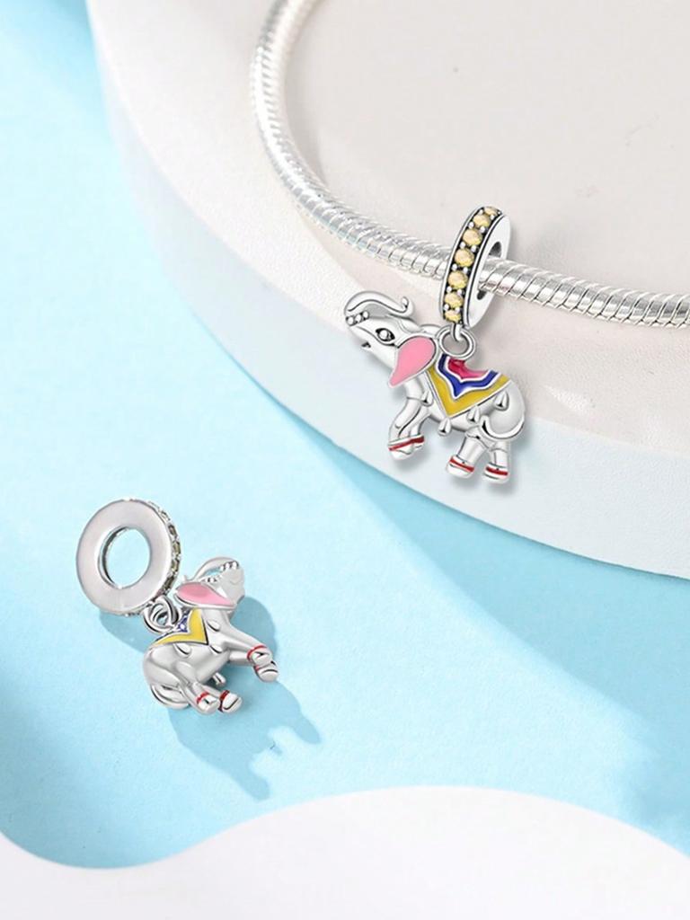Cute Elephant Music Squirrel Beads Charm Copper Plated Fit Charms Copperoriginal Bracelet For Jewelry Making Diy Charm