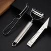 1/3Pcs Stainless Steel Vegetable Peeler Set Multifunctional Fruit Slicer Cutter Tools Potato Carrot Grater Julienne Peeler