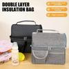 Thermal Insulated Food Storage Waterproof Cooler Pack Food Fresh Lunch Bag  Outdoor Camping