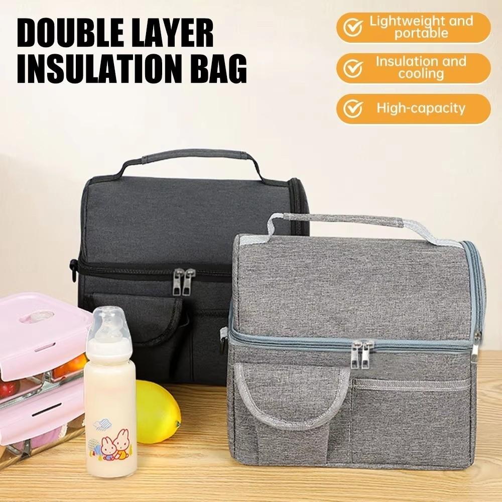 Thermal Insulated Food Storage Waterproof Cooler Pack Food Fresh Lunch Bag Outdoor Camping