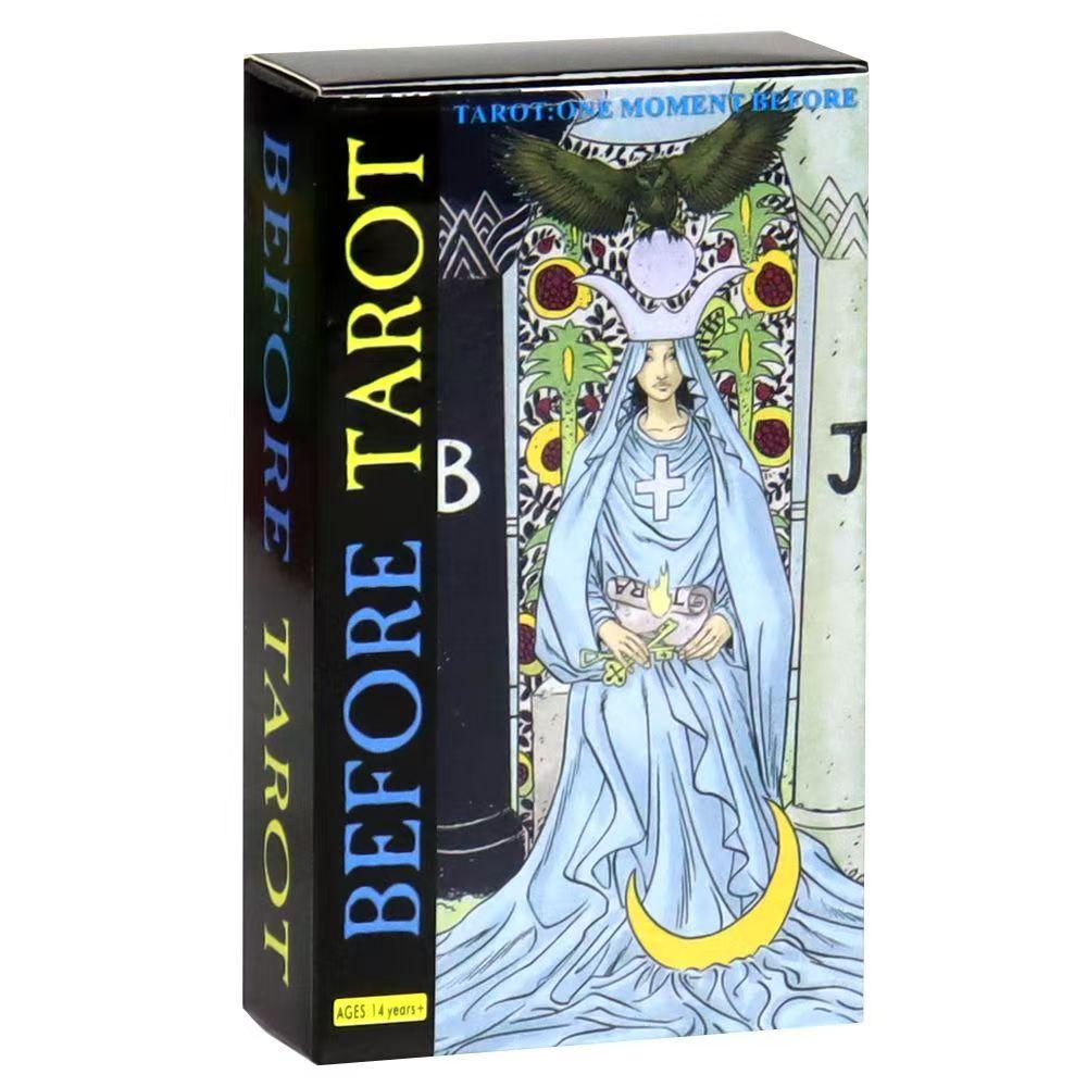 Before Tarot Deck 78 Stück Tarotkarten mit Schlüsselwörtern Ein Moment zuvor 10,3*6cm