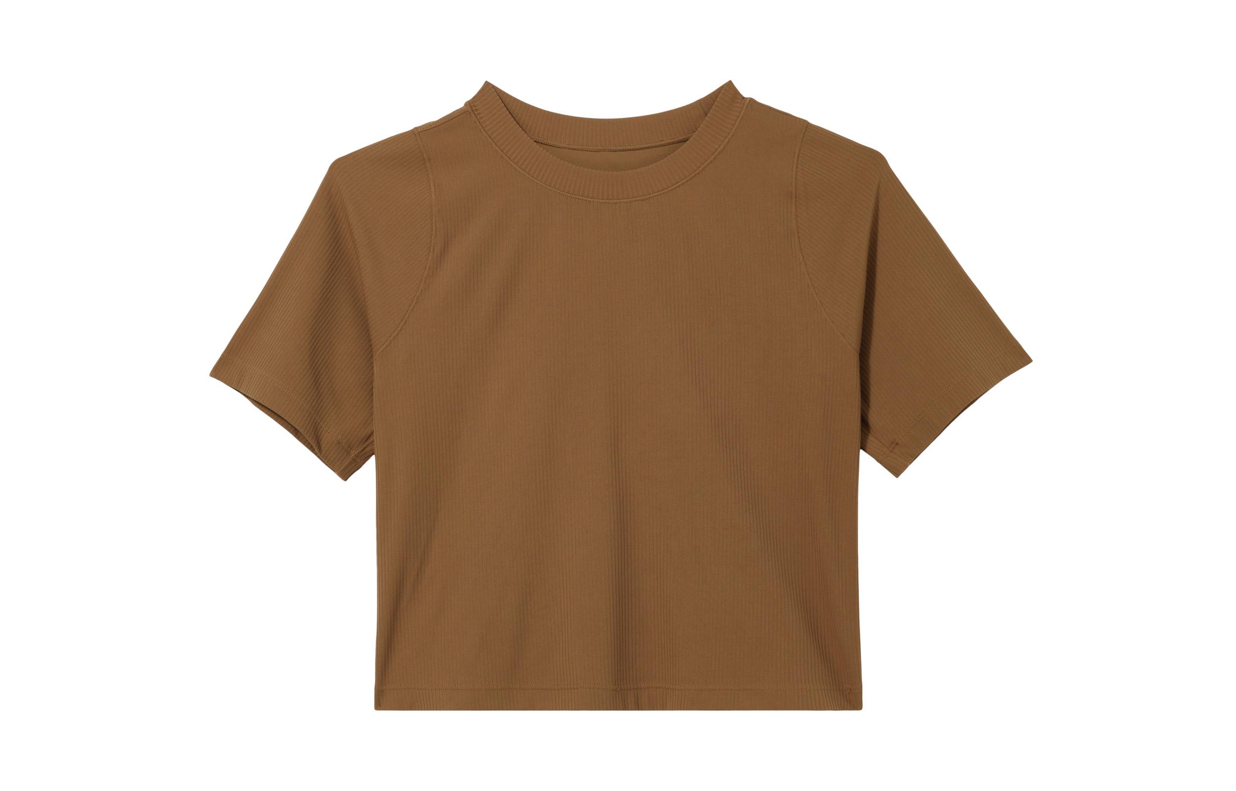 Nike T Shirt Women s Light British Umber/White HF2773-281 L