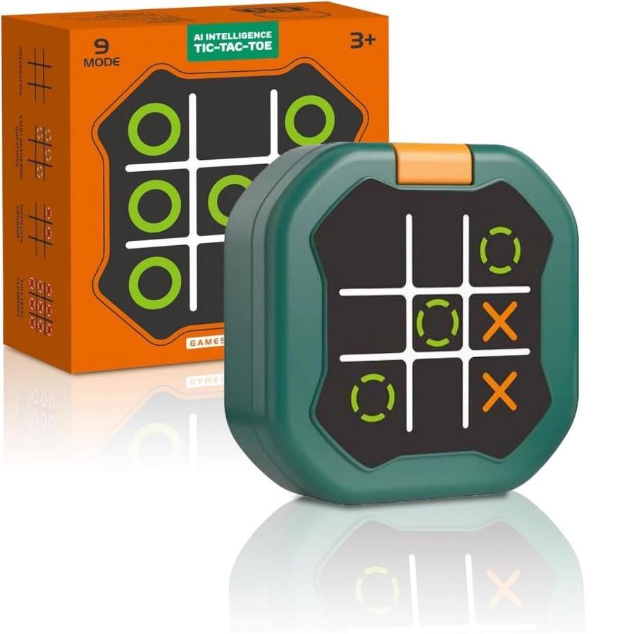 

Kids Childrens Tic-Tac-Toe Board Board Multifunctional Electronic Games Montessori Puzzle Table Game Chess Chess Playset Portable For Adults