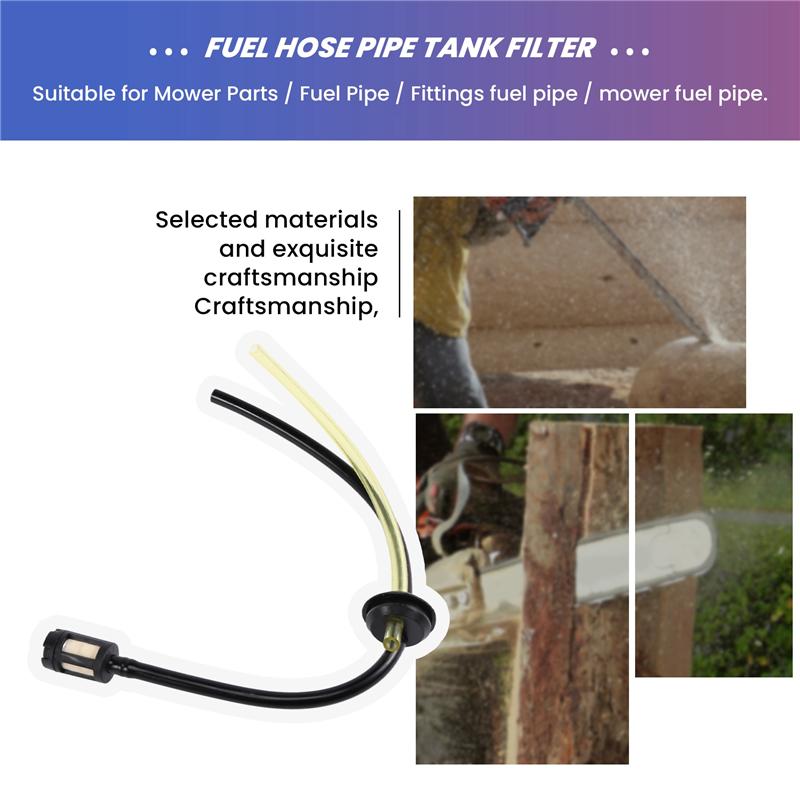 A20F-5Pcs/Set Replacement Fuel Hose Pipe Tank Filter For Strimmer Trimmer Brush Cutter Chainsaw Fuel Line Filter