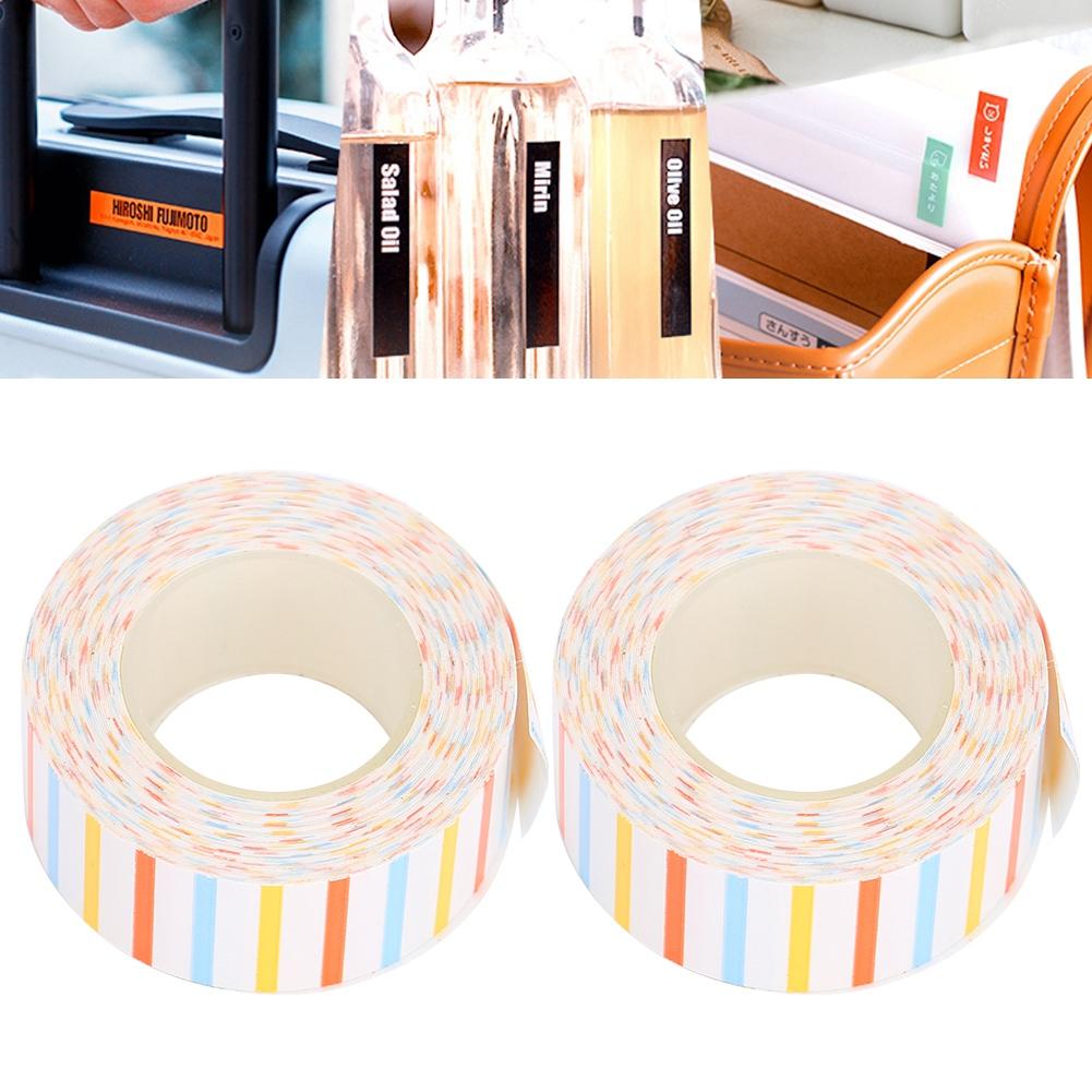 2Pcs Print Label Tape Cute Ribbon Thermal Paper for KINGJIM/TEPRA LR5C Labeler(EQT009)