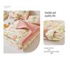 Class A Washable Cotton Linen Bedspread & Skirt Set - Quilted, Thickened, Machine Washable, 3-Piece