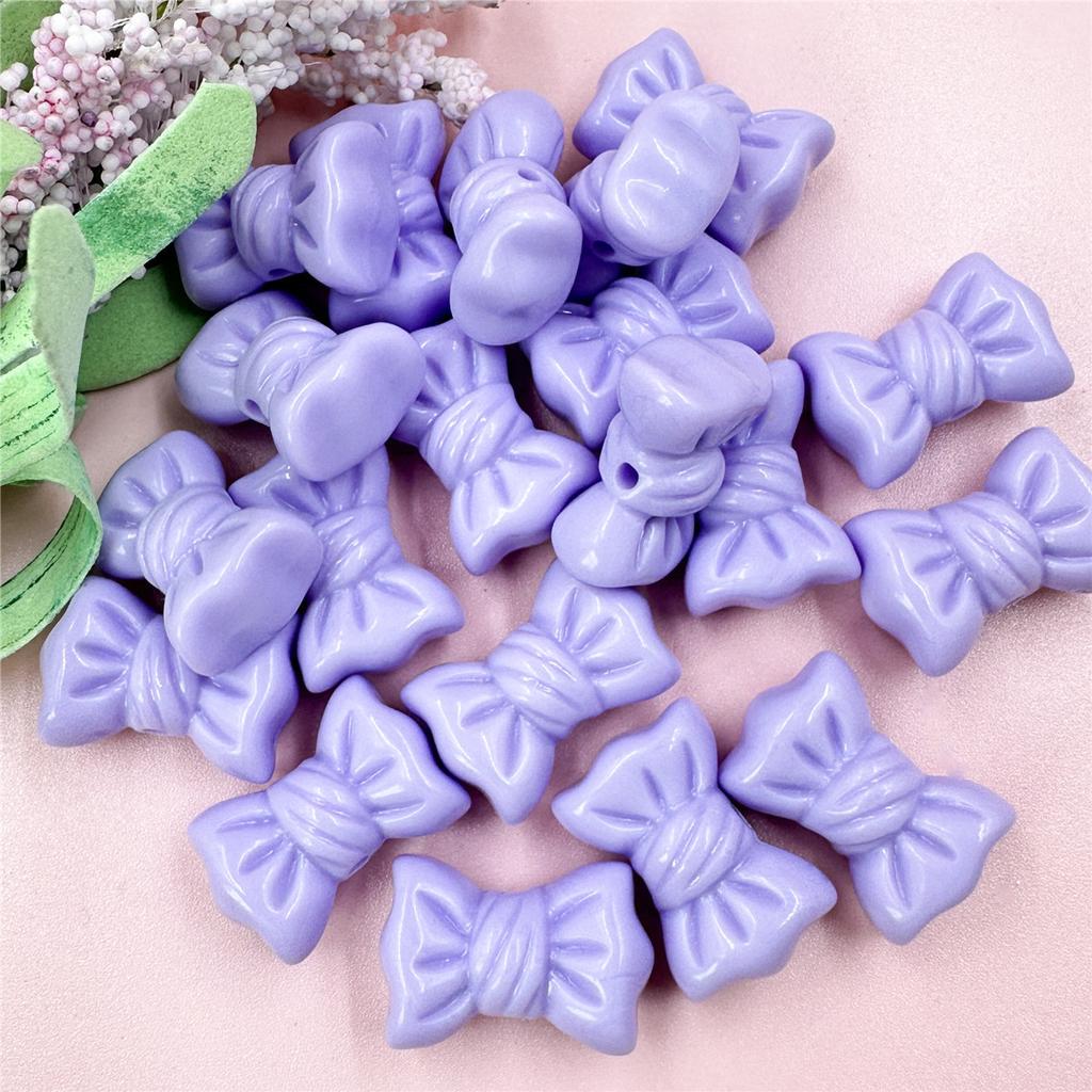 Ručně vyráběné Jednobarevné 20ks 16*23mm Korálky Mašličky Materiály Výroba náramků Macaron Řetízek na mobilní telefon Šperky Doplňky DIY Móda